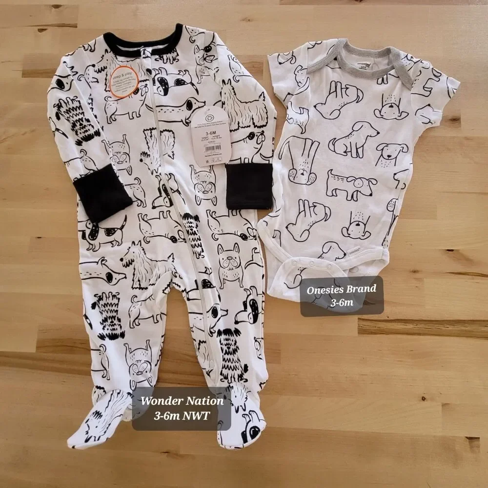 Baby Boy Clothing Lot 3m 3-6m Carter's NEW Spring Summer One Piece Pajamas Blue